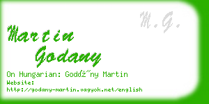 martin godany business card